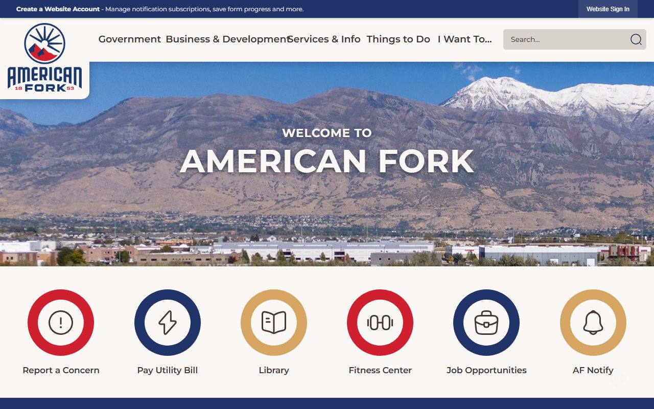 American Fork city website for criminal records and local court resources