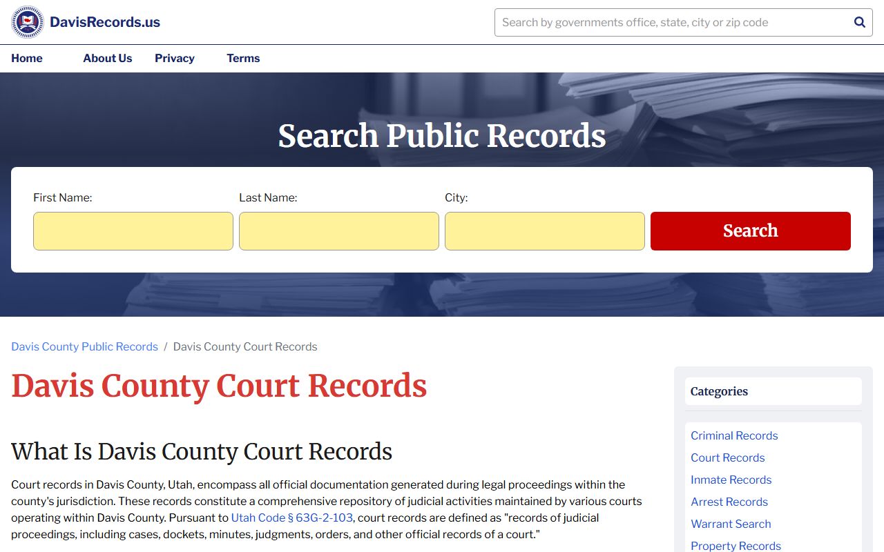 Layton court records and criminal records access