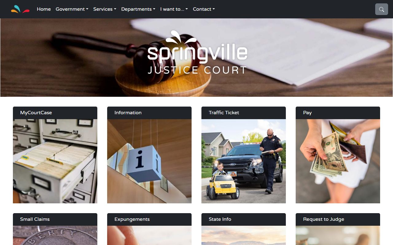 Springville Justice Court criminal court records and case information