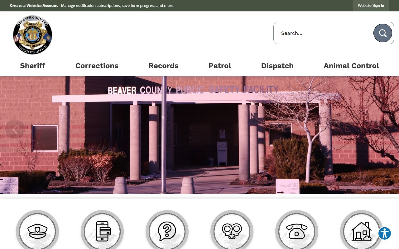 Beaver County criminal court records sheriff office website