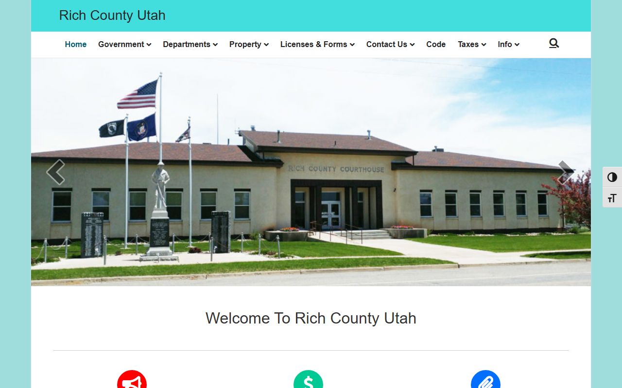 Rich County homepage for criminal court records in the Bear Lake area